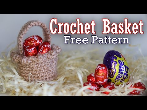 How to Crochet a Simple Easter Basket | Free Crochet Pattern