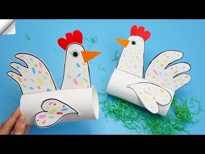 How to Make a Paper Chicken | Easter paper Crafts | Easy paper crafts