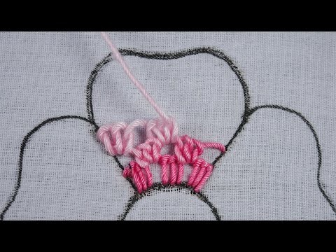 New hand embroidery macrame heavy needle knitting work elegant  floral design