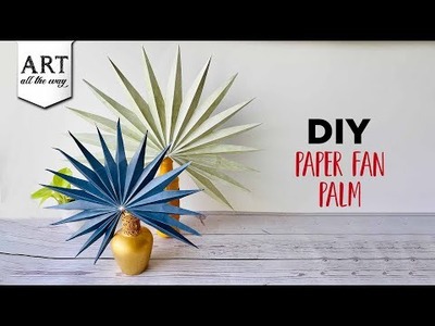Paper Fan Palm | DIY Paper Fan Palm | How to make Paper Fan | Paper Craft | @VENTUNO ART