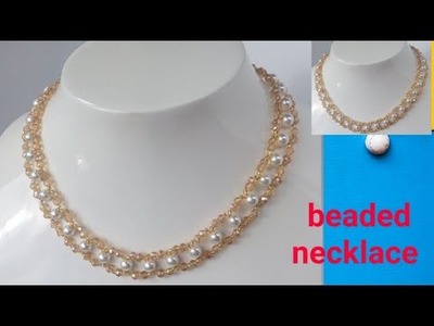Beaded necklace designs | pearl jewelry | beaded jewelry
