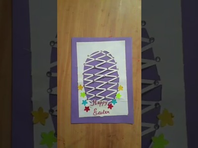 Diy Simple Easy craft for kids for Easter | Easter greeting card making | last minute gift making