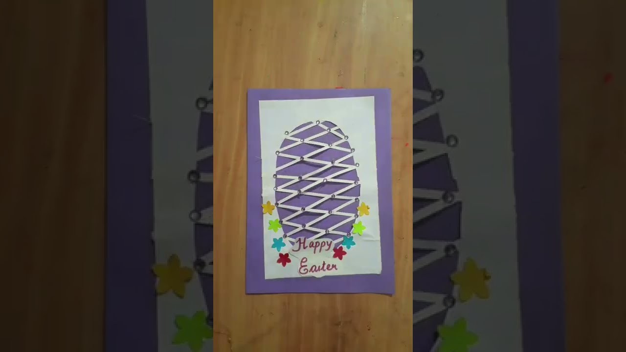 Diy Simple Easy craft for kids for Easter | Easter greeting card making | last minute gift making