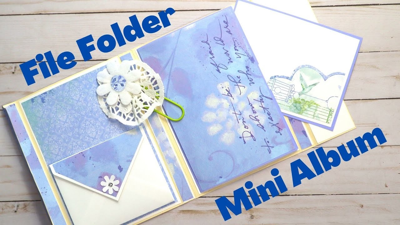 File Folder Mini Album Tutorial