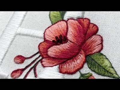 Floral Alphabet Embroidery Designs Part 3 | Stitching Tutorial for beginners | Stitching Flowers