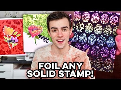 Foil ANY SOLID Stamp With THIS TRICK!