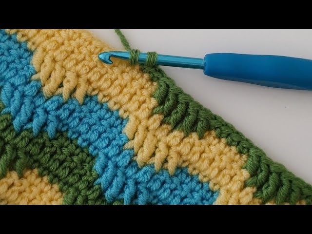 Free & super easy crochet baby blanket afghan pattern for beginners - Trend Blanket Knitting Pattern