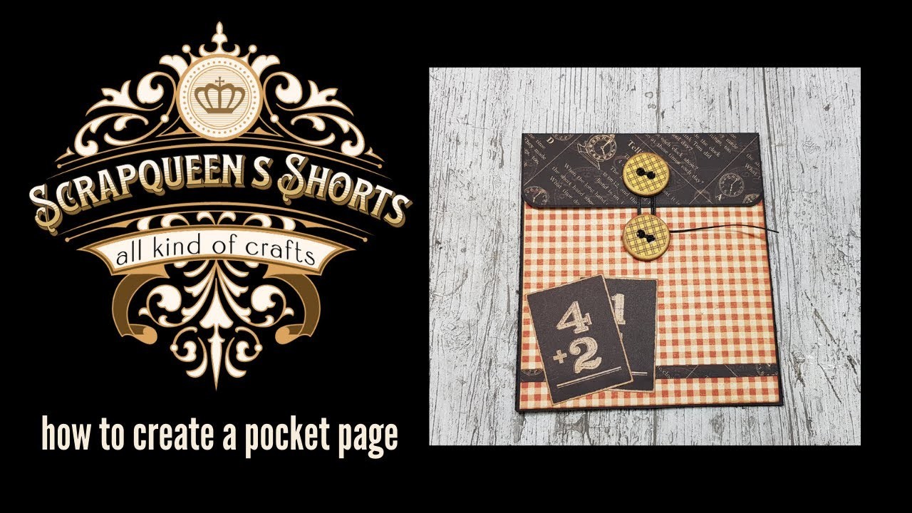 How to create a Pocket Page #shorts  scrapqueen`s shorts serie