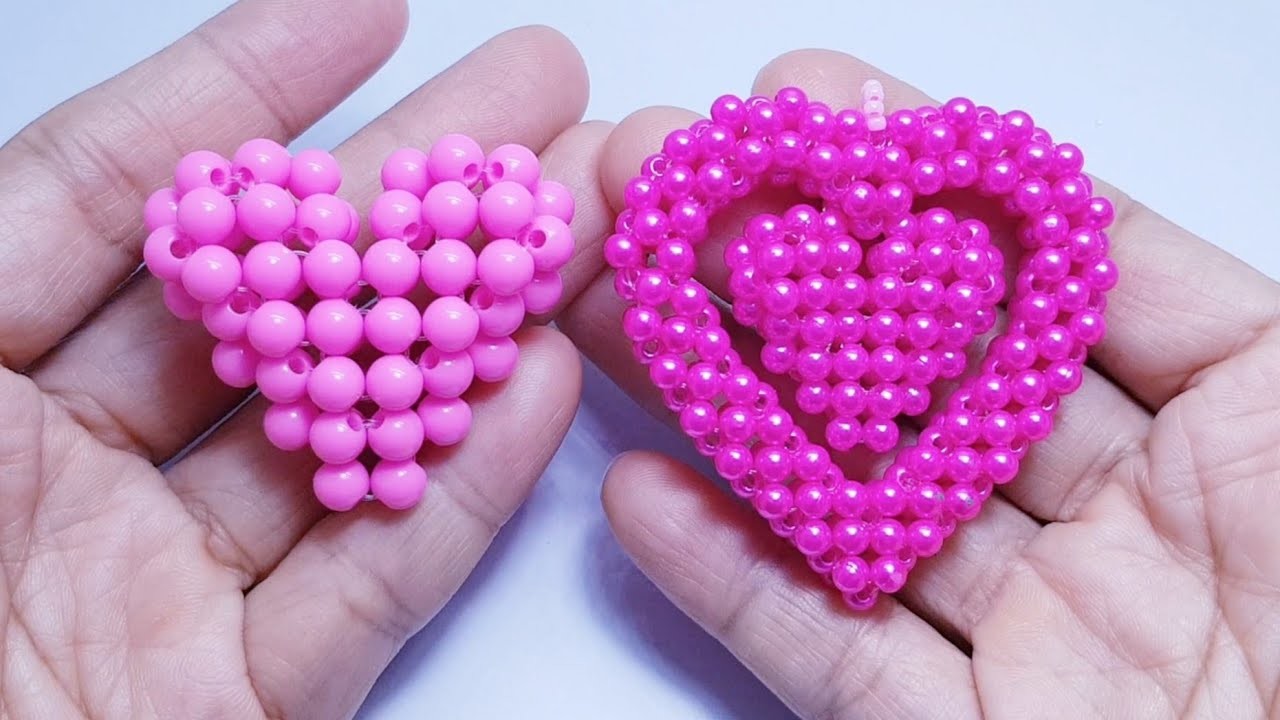 How to make beaded heart