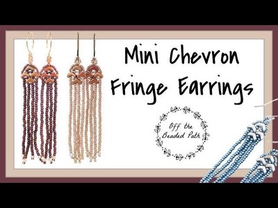 Mini Chevron Fringe Earrings (Jewelry Making)