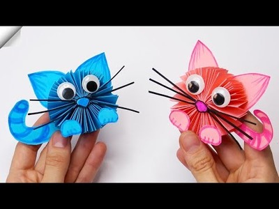 Cute Paper CAT - Moving paper toys - Paper crafts