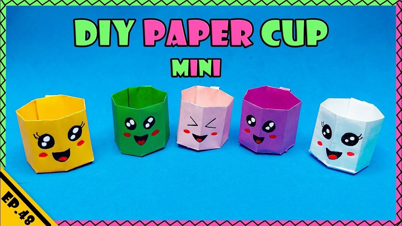 DIY Cute Paper CUP || How To Make a Cute Origami CUP || Easy Tutorial.