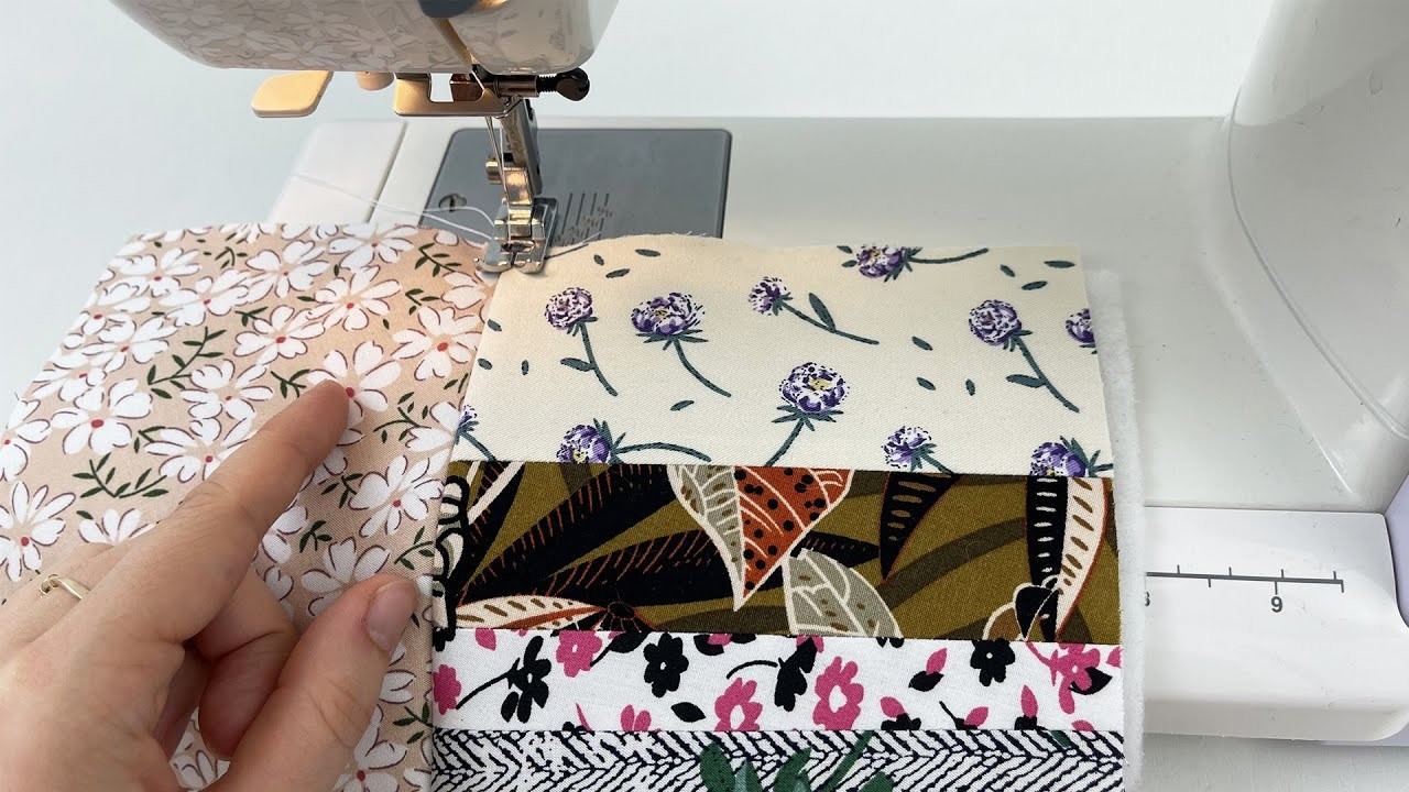 New great sewing idea from leftover fabric. Patchwork for beginners.