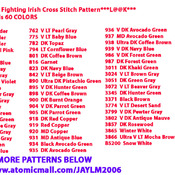 ( CRAFTS ) Notre Dame Fighting Irish Cross Stitch Pattern***L@@K***Buyers Can Download Your Pattern As Soon As They Complete The Purchase