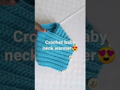 Crochet cowl with buttons. |baby neck warmer with buttons| krochet with charity