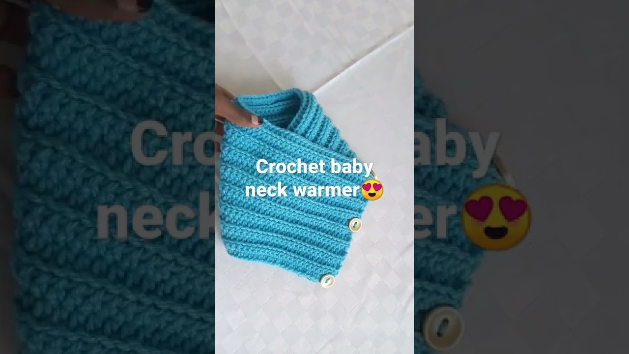 Crochet cowl with buttons. |baby neck warmer with buttons| krochet with charity