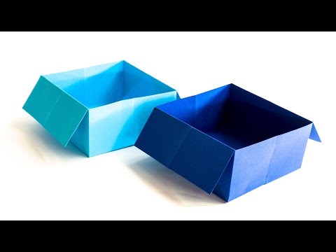 How to make a paper trash bin origami
