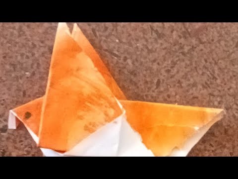 How to make Origami bird with paper????????️