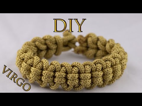 Virgo Paracord Bracelet without buckle - DIY