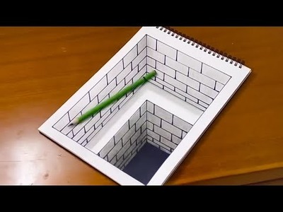 How To Draw 3D Art Floating On Paper #7
