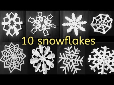 10 Easy Christmas & Festival Home Decoration ideas || Simple & Easy ideas snowflakes paper craft