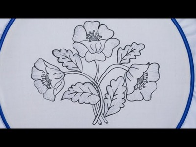 Adorable hand embroidery design tutorial l Beautiful embroiderd flowers l Latest Hand embroidery