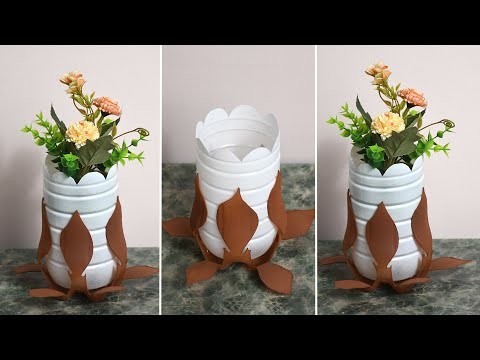 Amazing Planter Out of Waste Plastic Bottles | Recycled Craft Ideas Plastic Bottles