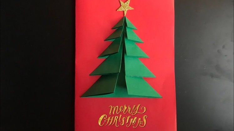 Christmas card ????????????.easy DIY card ????.how to make Christmas card.#shorts