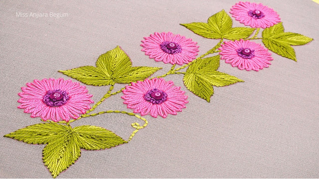 ✳️✳️ Fancy Border Design Embroidery for Dress, Hand Embroidery Elegant Motif Design for Dress-541