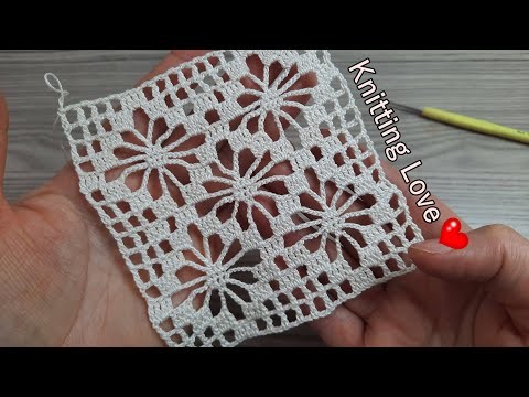 FANTASTIC VERY Beautiful Flower Crochet Pattern Knitting Online Tutorial for beginners Tığ işi örgü