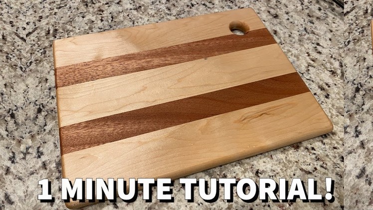 How to Make a DIY Custom Cutting Board - Last Minute Christmas Gift Ideas!