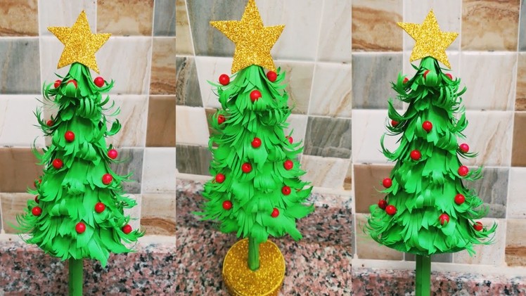 How to make Christmas tree|DIY craft|activity and fun.