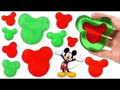 How to Make Disney Mickey Mouse Christmas Gummy Shapes | Fun & Easy DIY Holiday Jello Desserts!