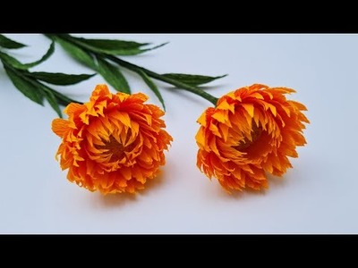 How To Make Helichrysum Bracteatum Paper Flower. Paper Flower. Góc nhỏ Handmade