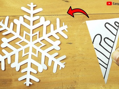 How to Make Snowflakes Out of Paper | Paper Snowflake Craft For Christmas Decoration