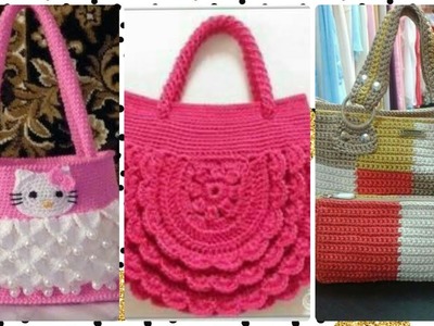 Latest New Crochet handbags design-- Crochet purse Handmade Crochet Hand bags Purse ideas