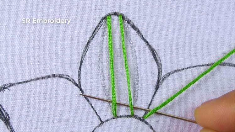 New Hand Embroidery Needle Work Amazing Flower Design With Simple Easy Stitch Tutorial