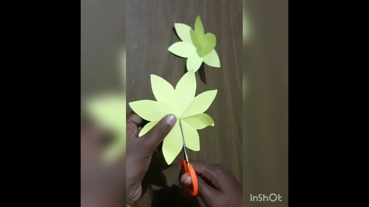 Paper 3d flower craft|Origami paper craft|3d flower decoration ideas|3d paper flower for theme board