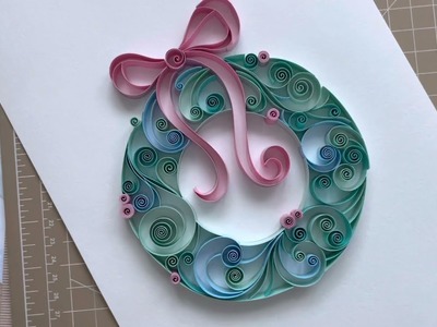 QllArt | Christmas paper decor | Paper wreath | Quilling paper art @qll_art