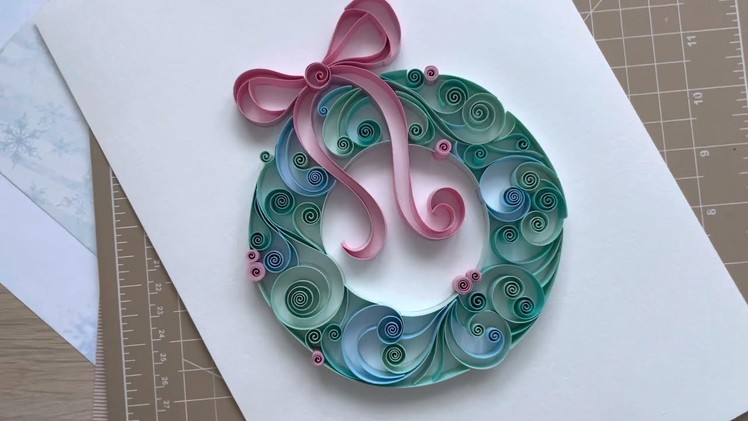QllArt | Christmas paper decor | Paper wreath | Quilling paper art @qll_art
