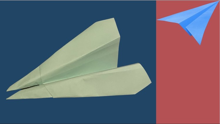 Really easy paper airplane that flies in loop with two spikes!