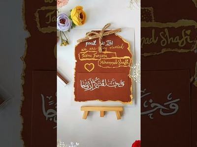 Save the date wedding invitation card||calligraphy||chip_graphy✨||#shorts