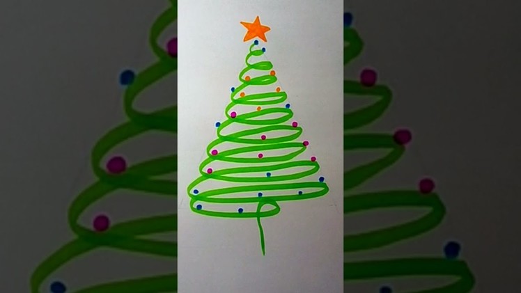 #shorts #How to draw Christmas Tree.