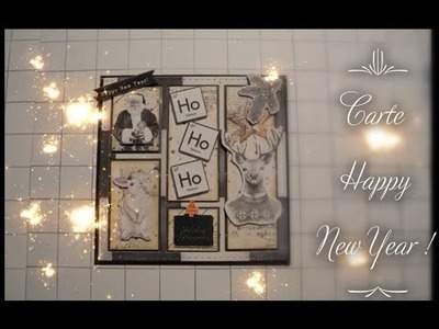 Tuto Carte Happy New Year - Die et die-cut Action
