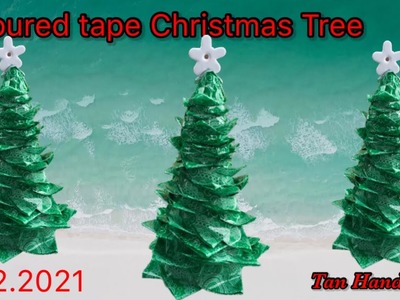 Tutorial ke 555 - Coloured tape Christmas Tree