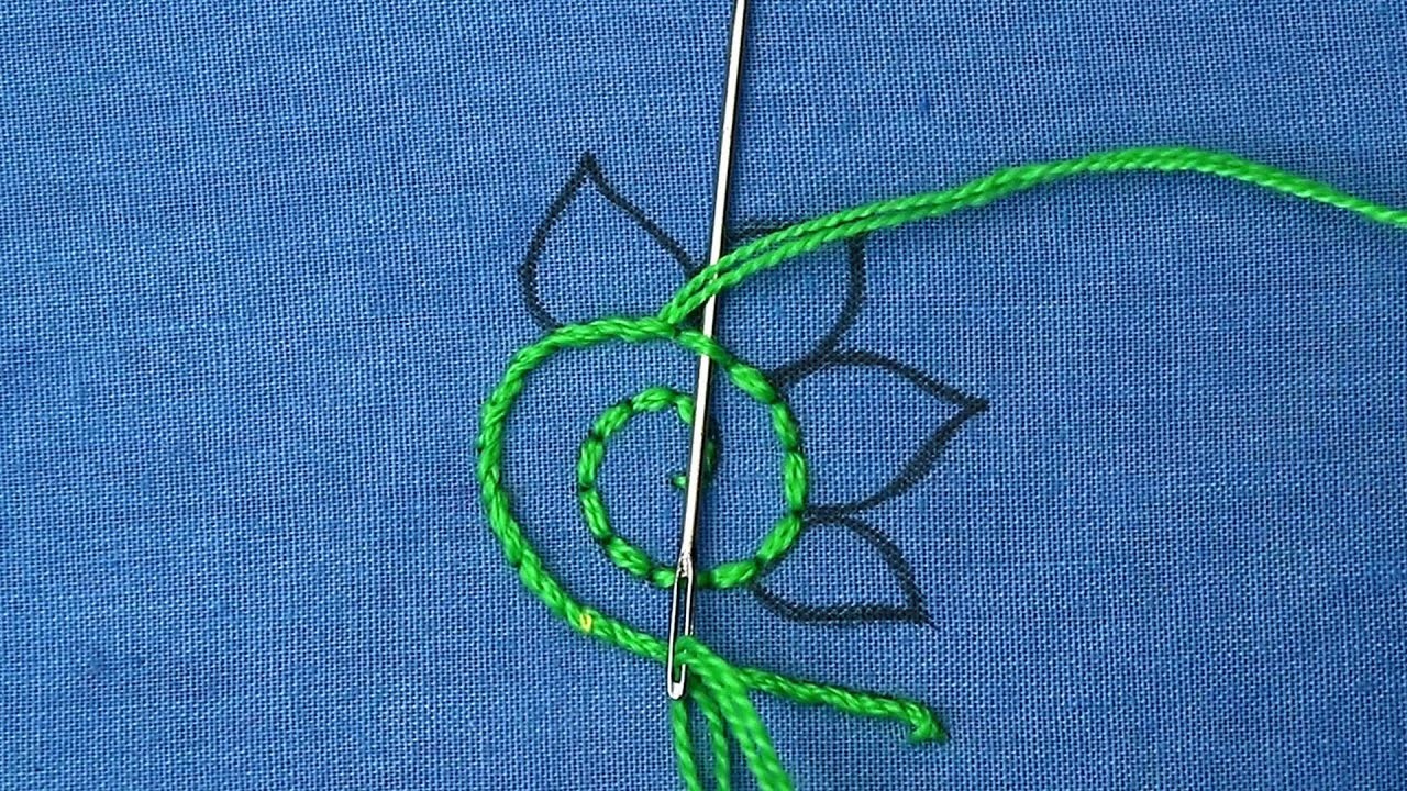 Very easy and simple hand embroidery for beginners - basic embroidery stitches for beginners