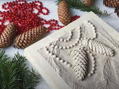 Winter Home Decor by KLEVER. Making Botanical Plaster Cast