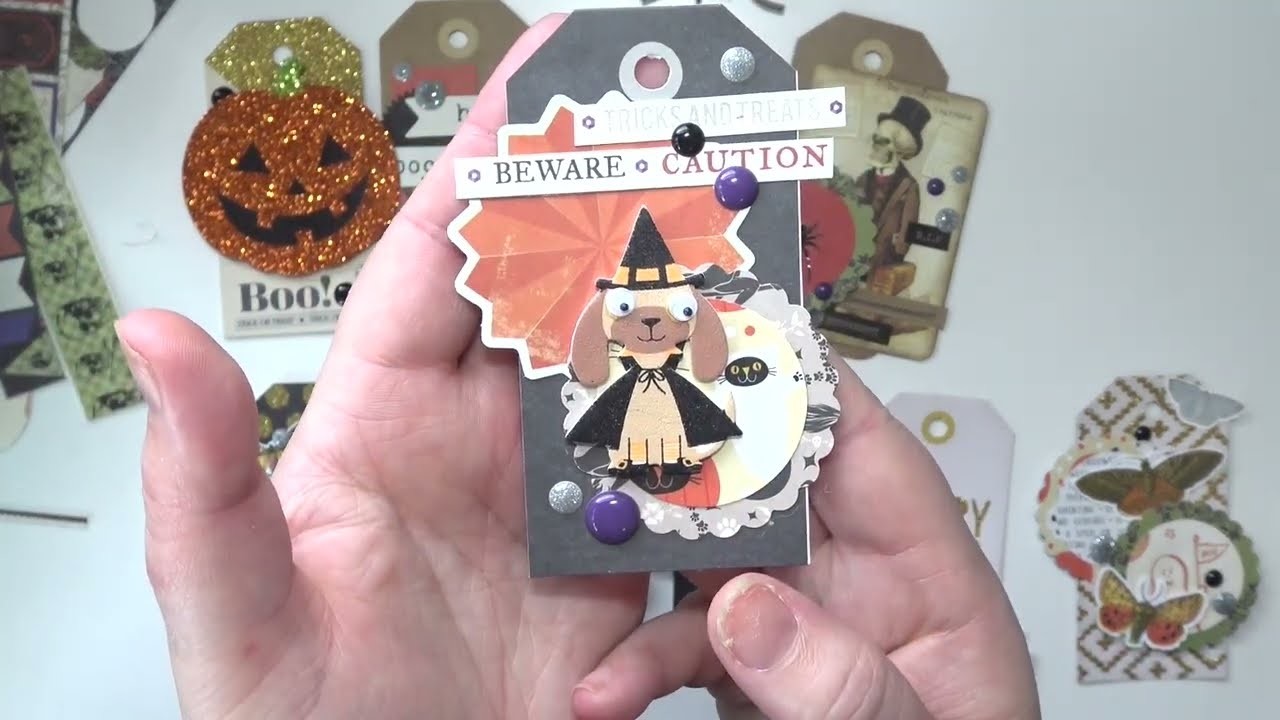 DIY Halloween Tag Embellishments