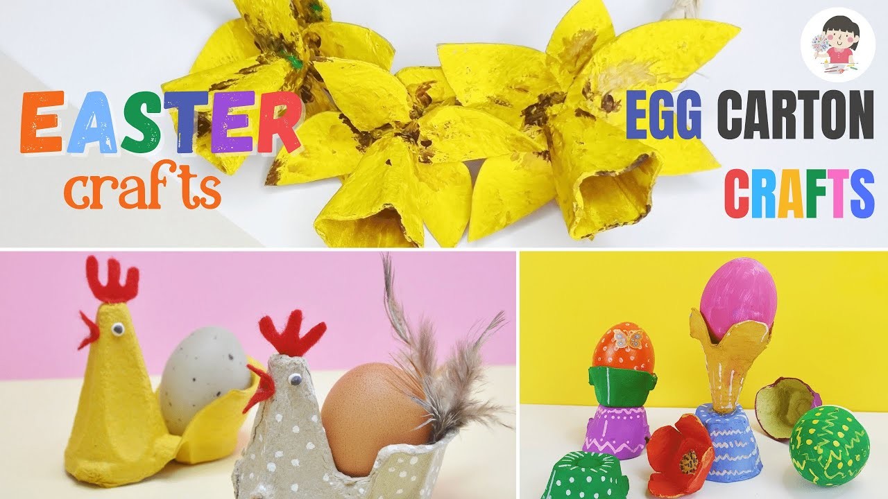 EASTER CRAFTS for KIDS | EGG CARTON CRAFTS | CRAFTS for KIDS