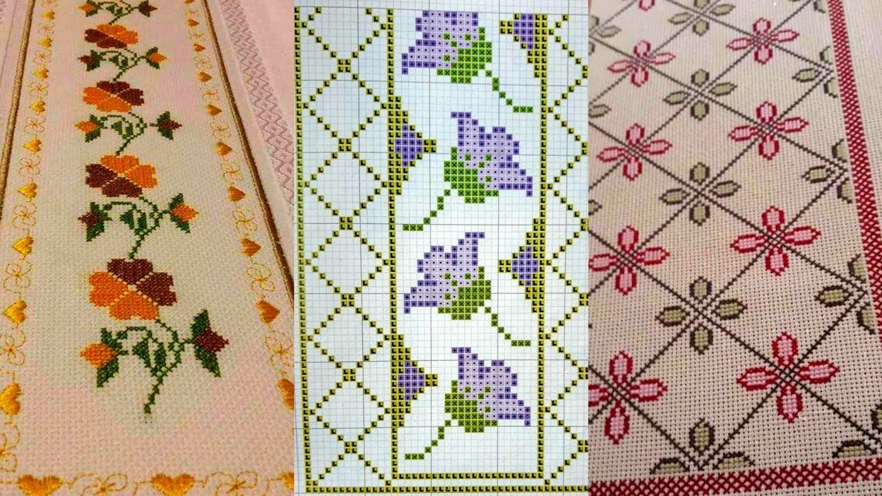 Marvelous cross stitches hand embroidery designs for every type of cloth